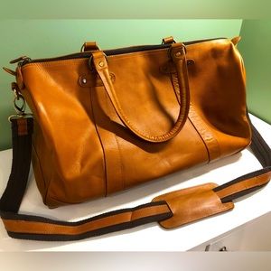 Bugatti Leather Weekender Bag